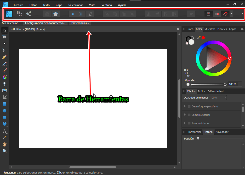 Barra De Herramientas En Affinity Designer Curso De Diseno Grafico Online